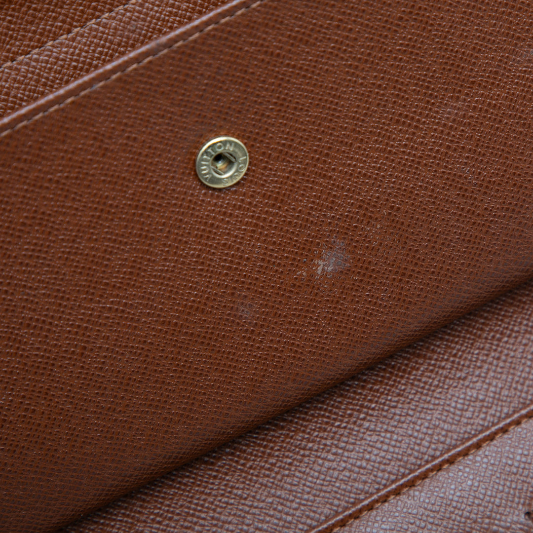 Louis Vuitton Porte Tresor Etui Papiers Portefeuille Monogram Marron – vue 7 – GABY PARIS