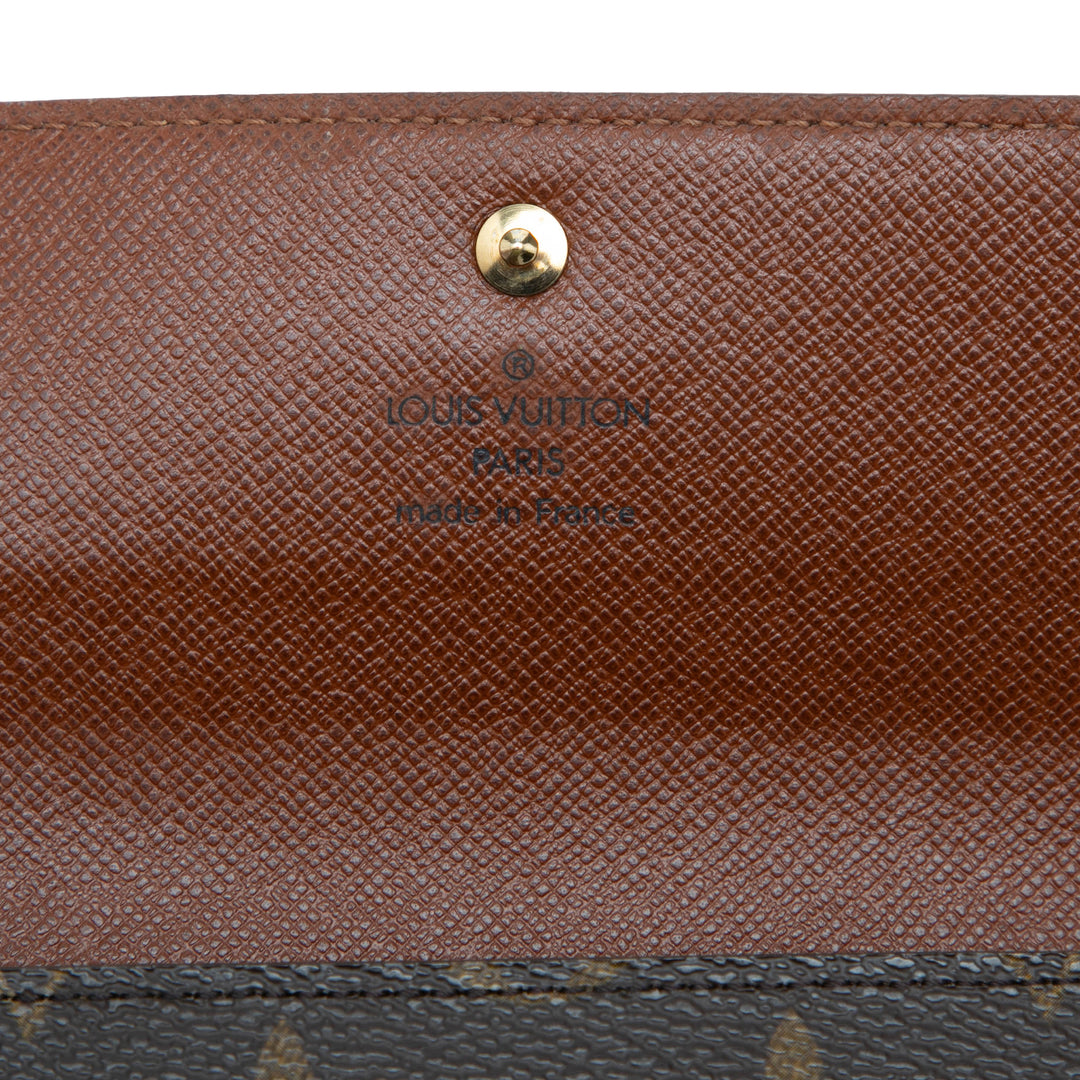 Louis Vuitton Porte Tresor Etui Papiers Portefeuille Monogram Marron – vue 8 – GABY PARIS