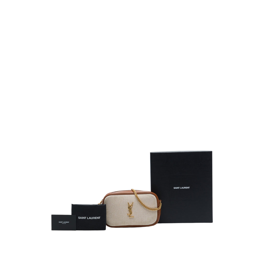 Saint Laurent Mini Toile Monogram Lou Sac caméra