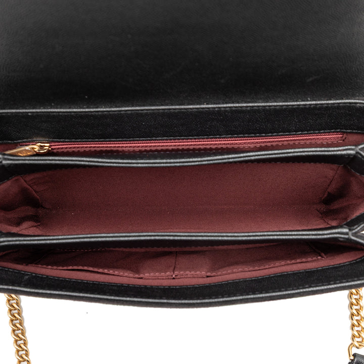 Chanel CC Surpiqué Caviar et Daim Lady Coco à rabat