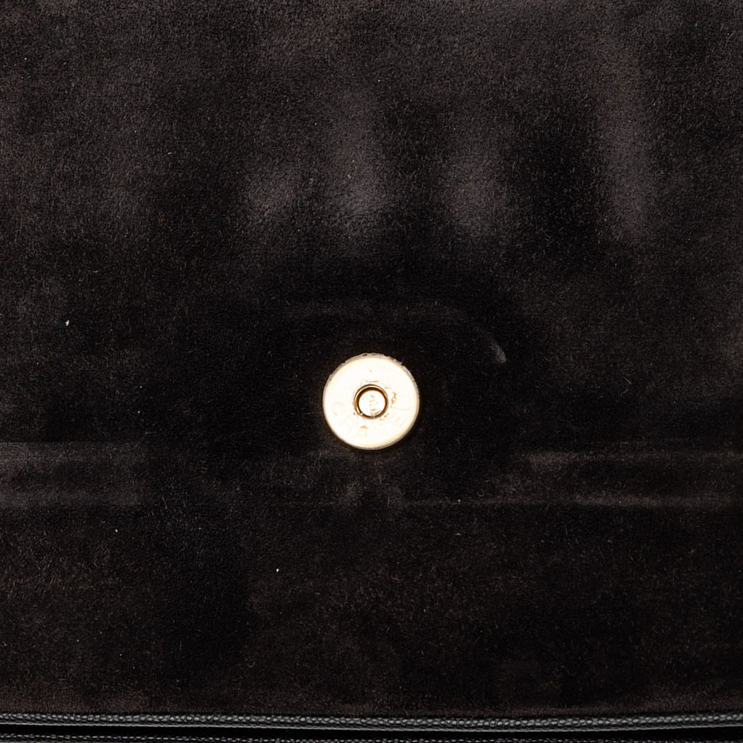 Chanel CC Surpiqué Caviar et Daim Lady Coco à rabat