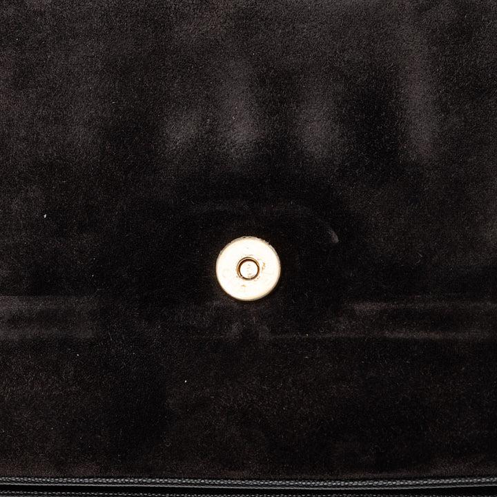 Chanel CC Surpiqué Caviar et Daim Lady Coco à rabat