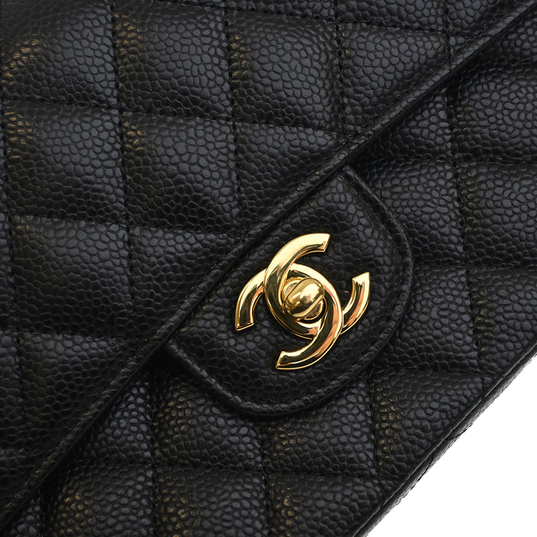 Chanel Medium Classic Caviar Double rabat