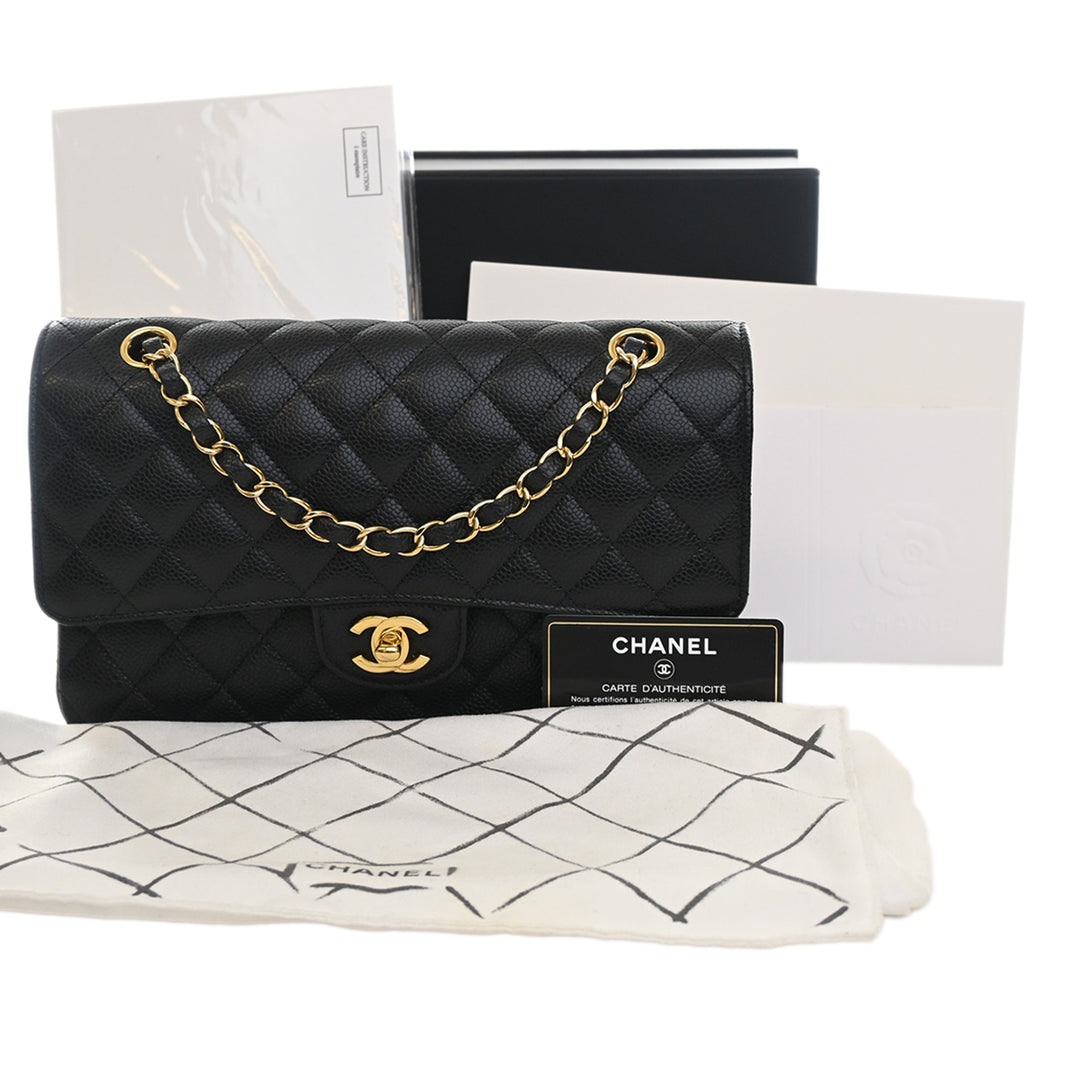 Chanel Medium Classic Caviar Double rabat