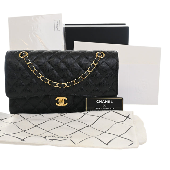 Chanel Medium Classic Caviar Double rabat