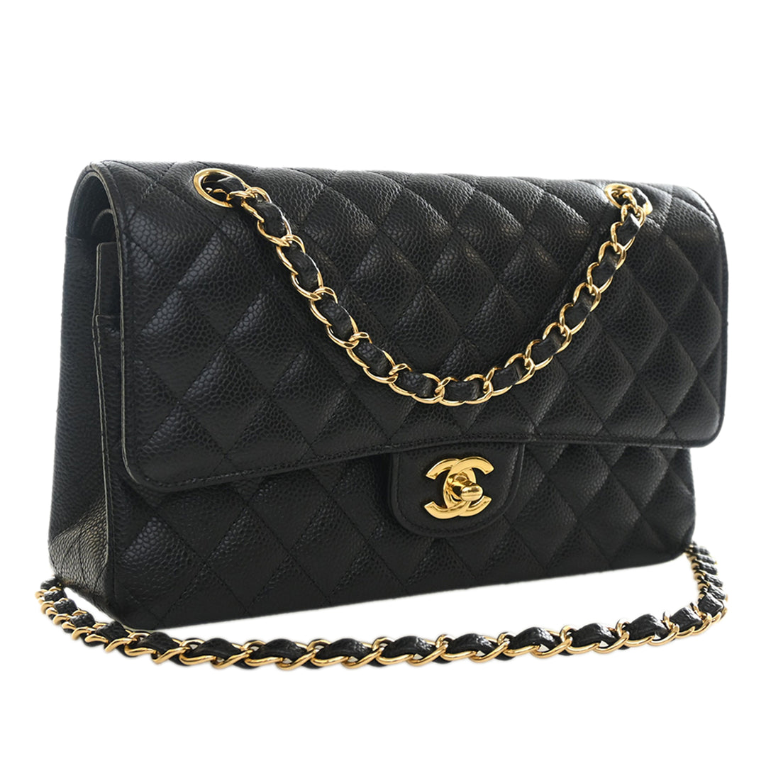 Chanel Medium Classic Caviar Double rabat