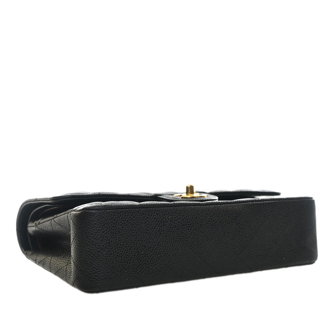 Chanel Medium Classic Caviar Double rabat