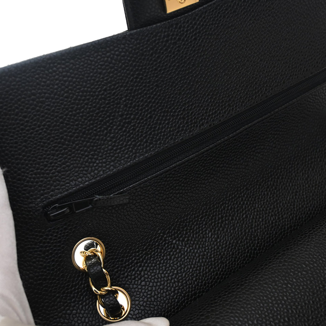 Chanel Medium Classic Caviar Double rabat
