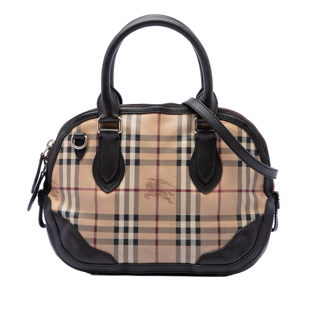 Haymarket Check Orchard Sac bowling Petit Toile enduite Beige