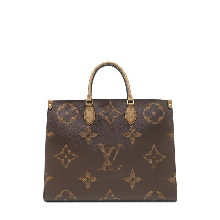 Louis Vuitton Giant OnTheGo GM Monogram Reverse Marron – vue principale – GABY PARIS