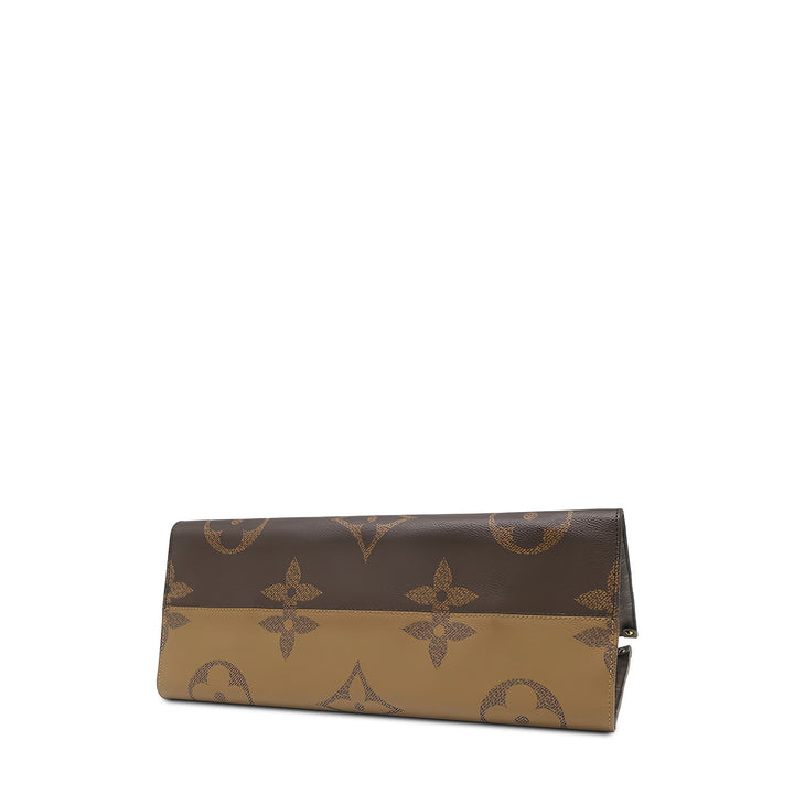 Louis Vuitton Giant OnTheGo GM Monogram Reverse Marron – vue 3 – GABY PARIS