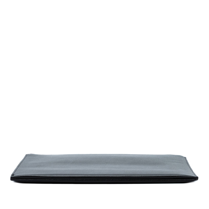 Saint Laurent Grained Cuir Zip Pochette