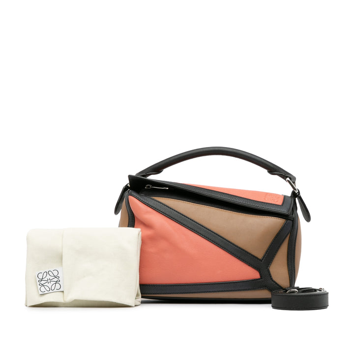 Small Graphic Puzzle Bag Orange - Gaby Paris