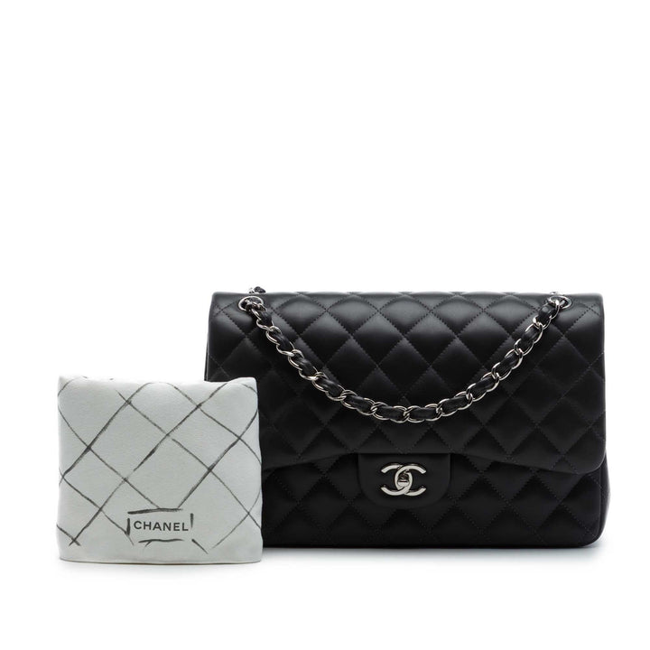 Chanel Jumbo Classic Cuir d'agneau Double rabat