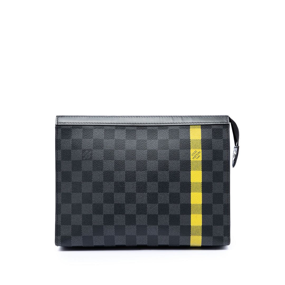 Stripe Pochette Voyage MM Damier Graphite Noir