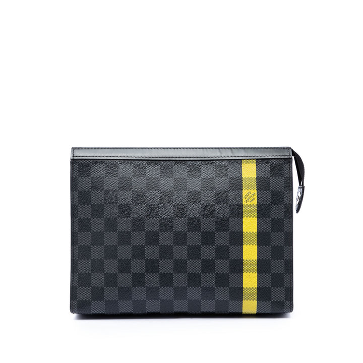 Stripe Pochette Voyage MM Damier Graphite Noir