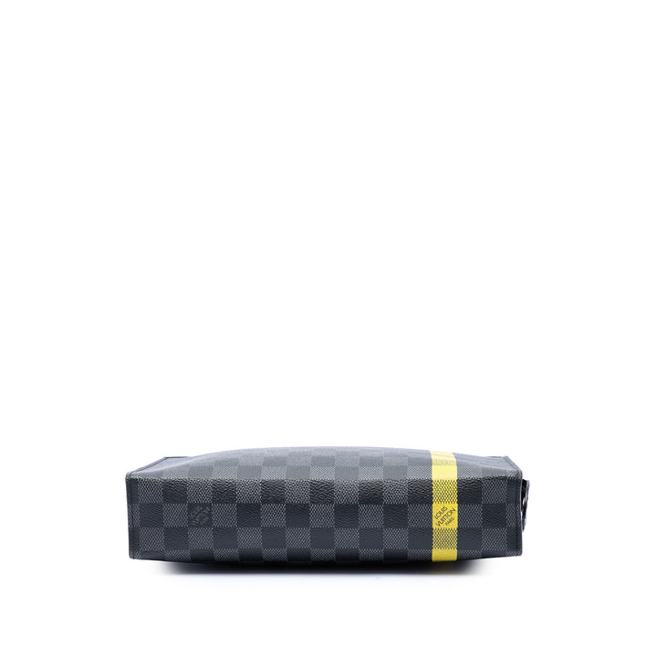 Stripe Pochette Voyage MM Damier Graphite Noir