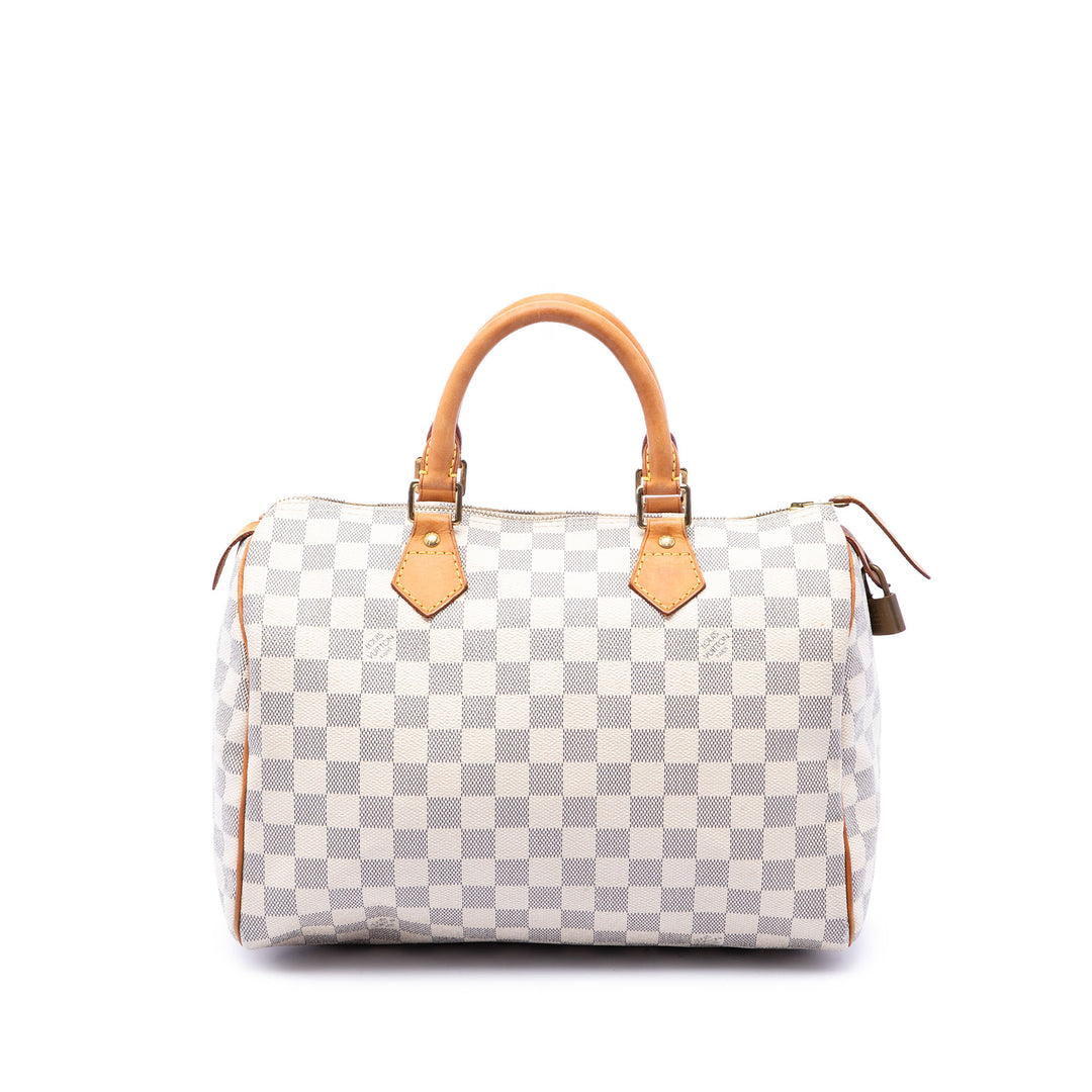 Louis Vuitton Speedy 30 Damier Azur Blanc – vue principale – GABY PARIS