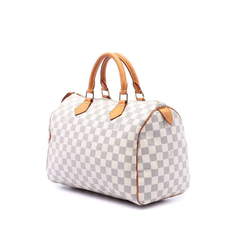 Louis Vuitton Speedy 30 Damier Azur Blanc – vue 2 – GABY PARIS