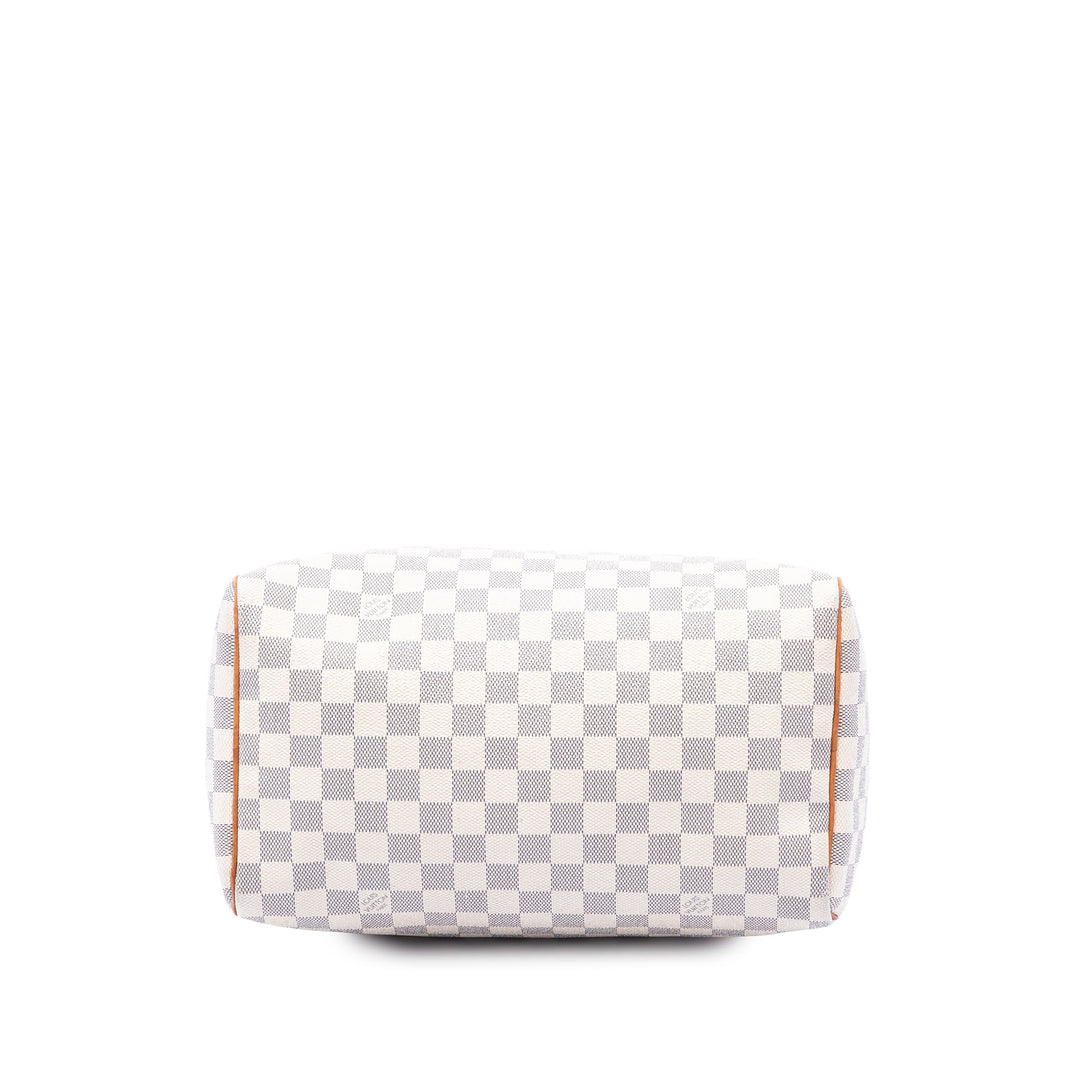 Louis Vuitton Speedy 30 Damier Azur Blanc – vue 3 – GABY PARIS