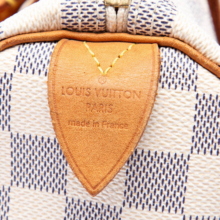 Louis Vuitton Speedy 30 Damier Azur Blanc – vue 5 – GABY PARIS