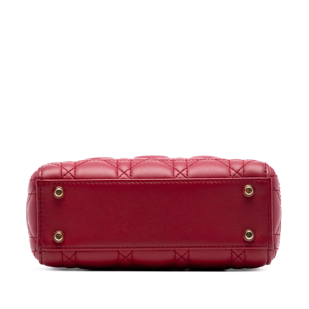 Dior Mini Cuir d’agneau Cannage Lady Dior