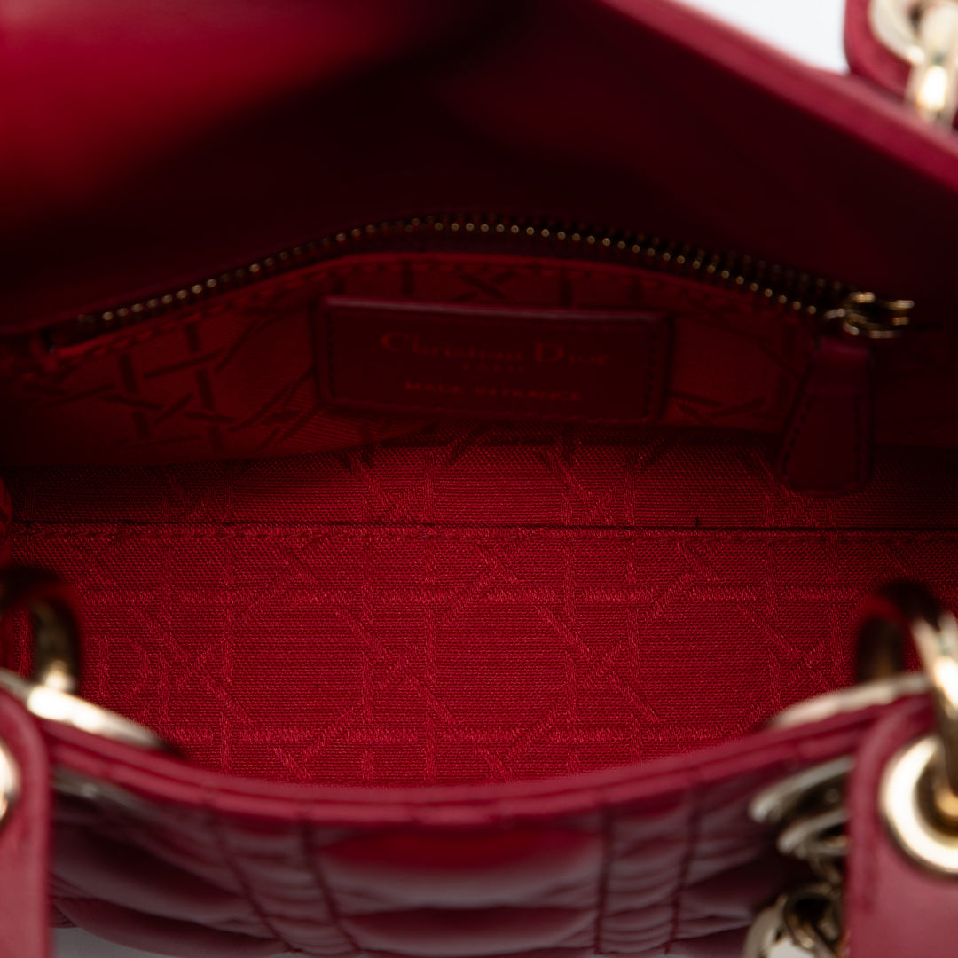 Dior Mini Cuir d’agneau Cannage Lady Dior