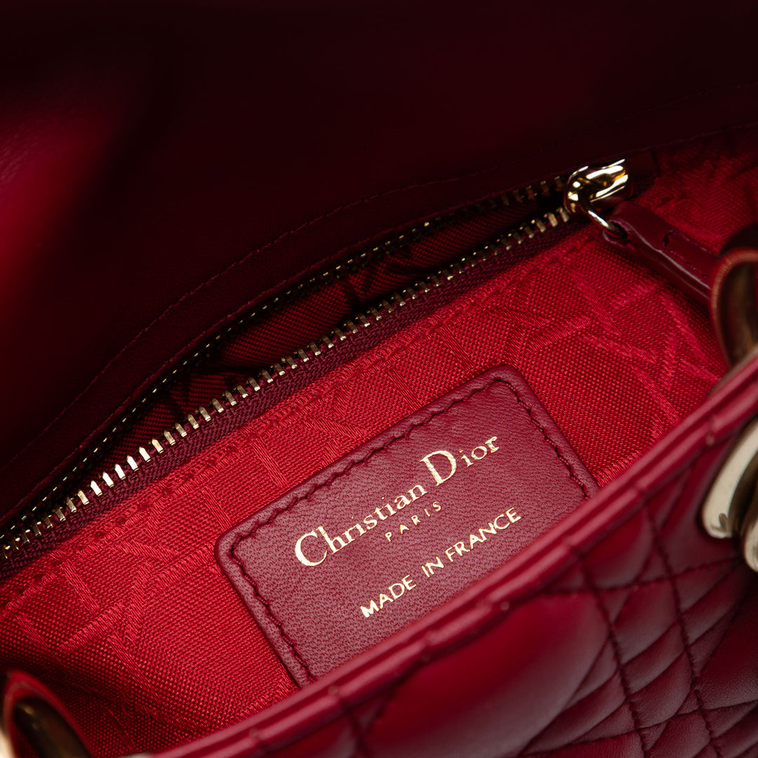 Dior Mini Cuir d’agneau Cannage Lady Dior