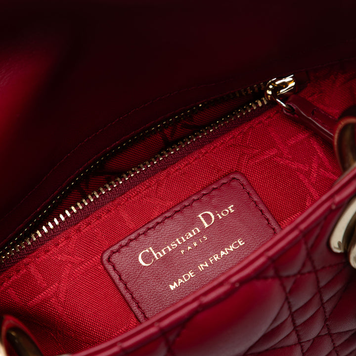 Dior Mini Cuir d’agneau Cannage Lady Dior