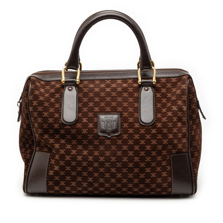 Celine Macadam Daim Boston Sac