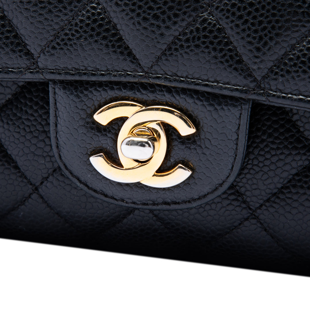 Chanel Medium Classic Caviar Double rabat