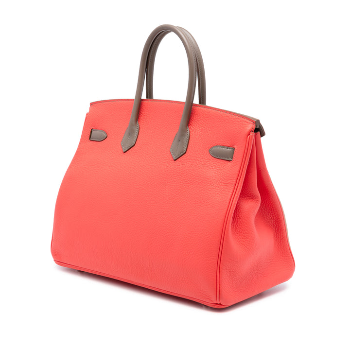 Hermès Tricolor Clemence et Swift Birkin Cascade Retourne 35