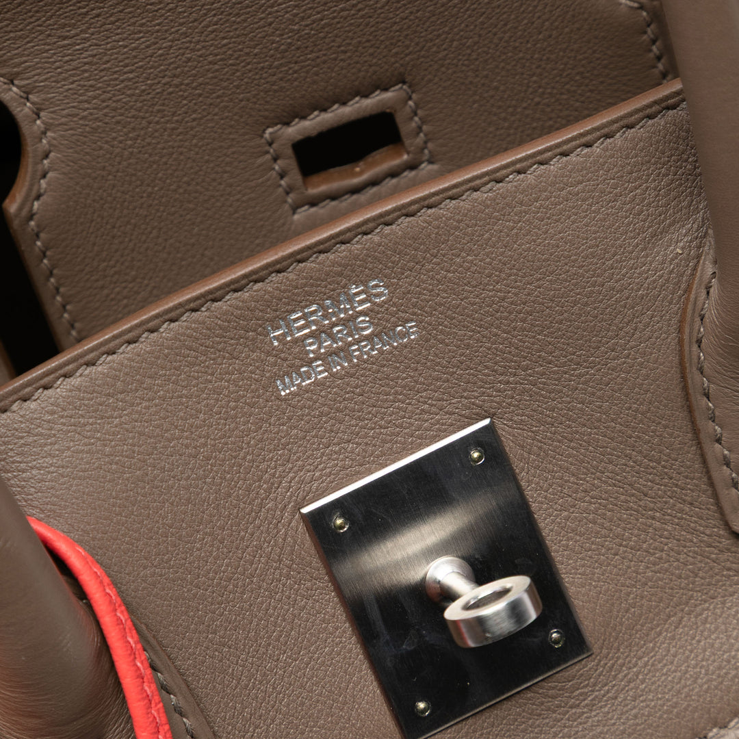 Hermès Tricolor Clemence et Swift Birkin Cascade Retourne 35