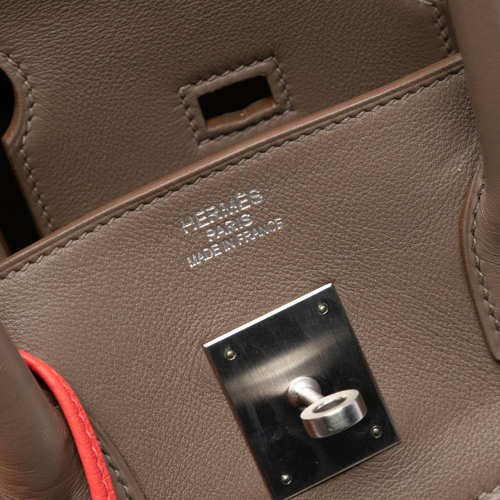 Hermès Tricolor Clemence et Swift Birkin Cascade Retourne 35