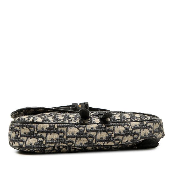 Dior Oblique Toile Saddle Sac porté croisé
