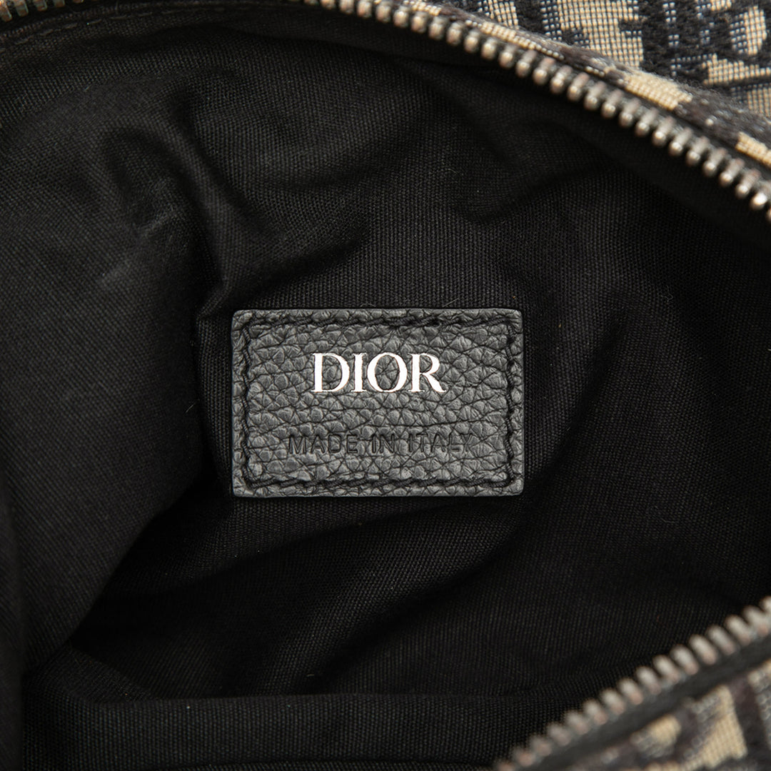 Dior Oblique Toile Saddle Sac porté croisé