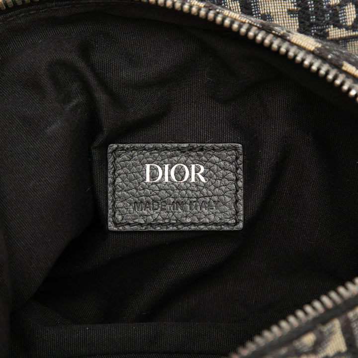 Dior Oblique Toile Saddle Sac porté croisé