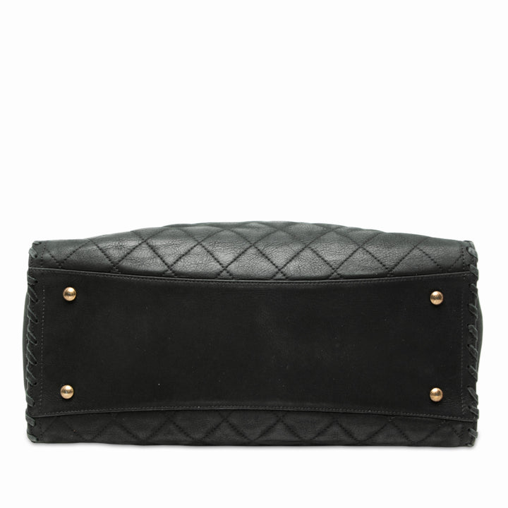 Chanel CC Matelassé Iridescent Cuir de veau Happy Stitch Cabas