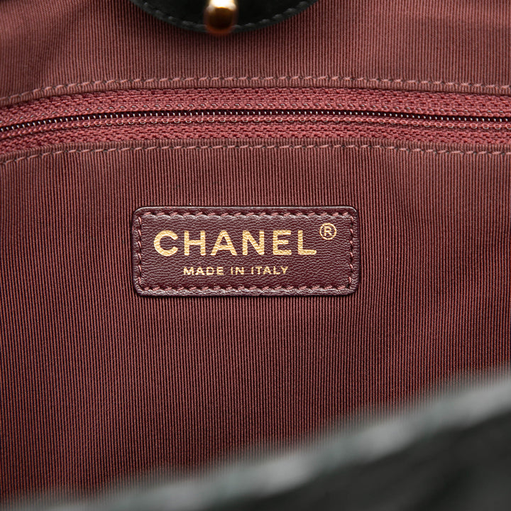 Chanel CC Matelassé Iridescent Cuir de veau Happy Stitch Cabas