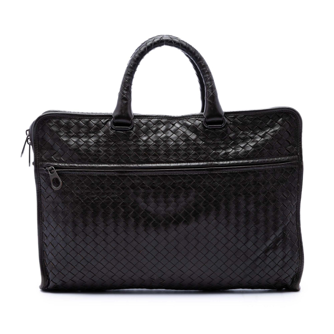 Intrecciato Business Sac nappa Marron