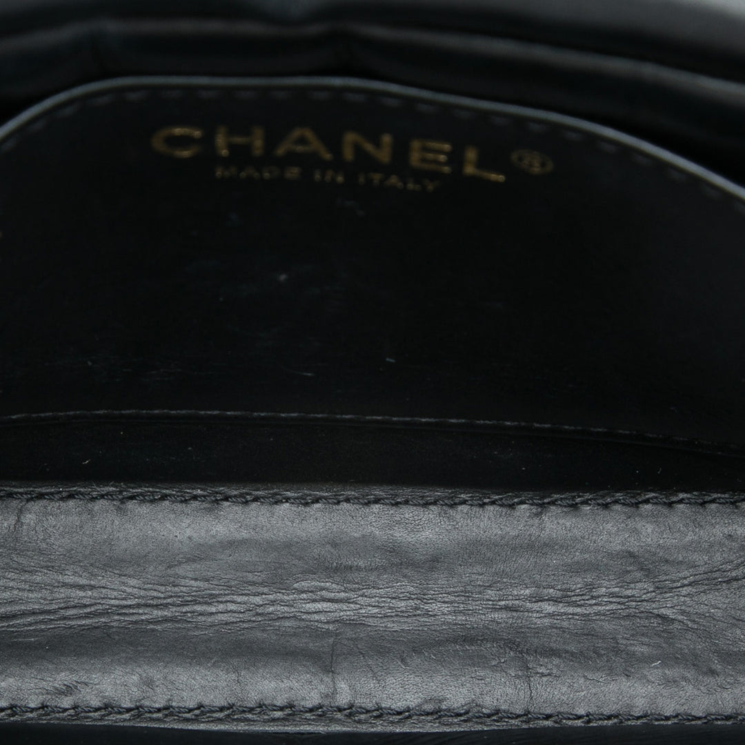 Chanel Matelassé Nailed CC à rabat Mini Cuir de veau
