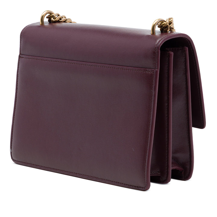 Sunset Sac Moyen Cuir de veau Rouge
