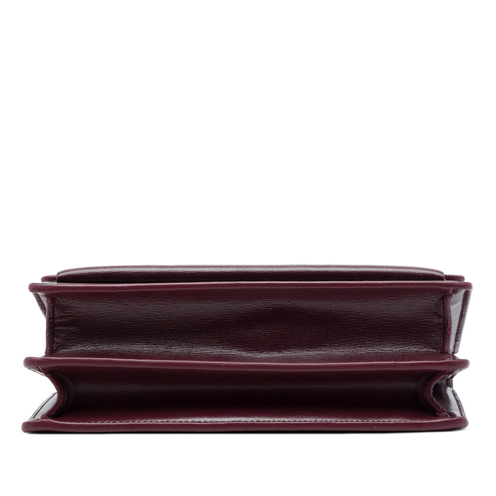 Sunset Sac Moyen Cuir de veau Rouge