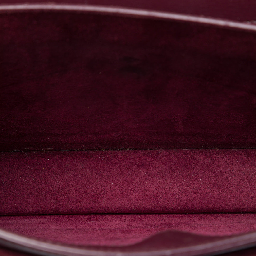 Sunset Sac Moyen Cuir de veau Rouge