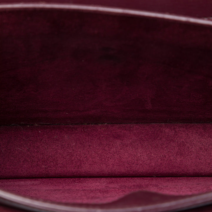 Sunset Sac Moyen Cuir de veau Rouge
