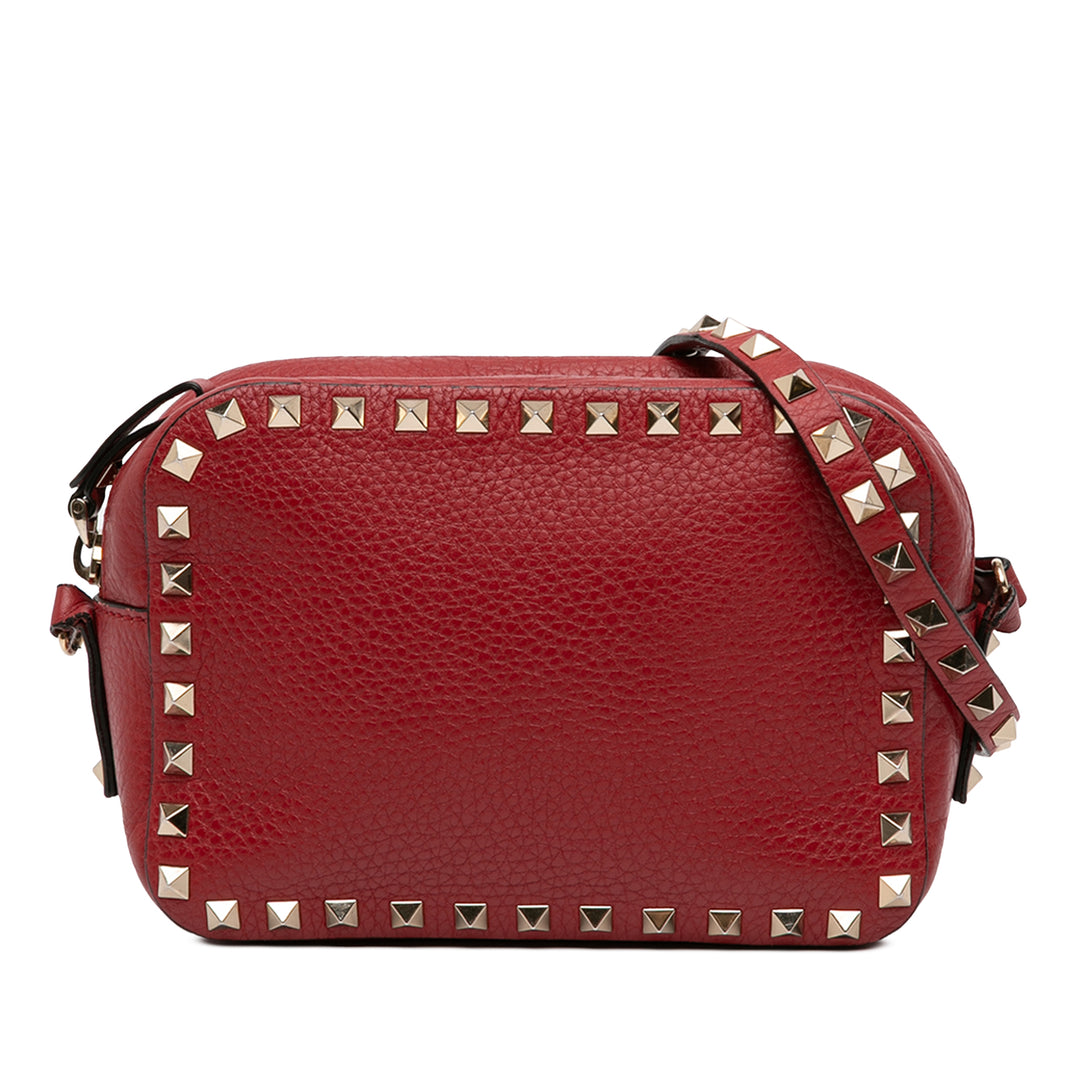 Valentino Grainy Cuir de veau Rockstud Sac caméra