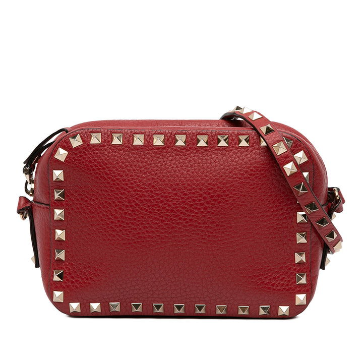 Valentino Grainy Cuir de veau Rockstud Sac caméra