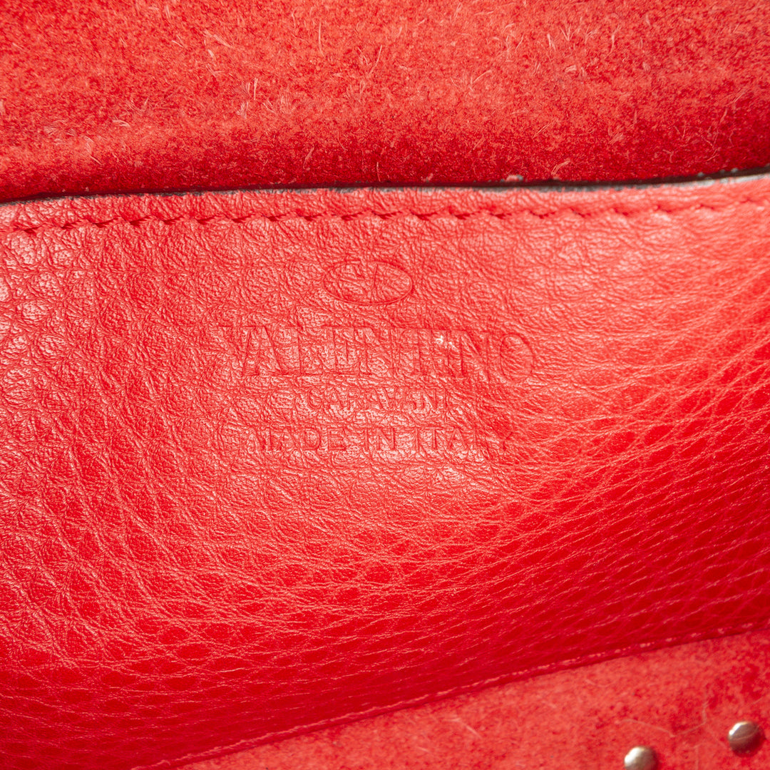 Valentino Grainy Cuir de veau Rockstud Sac caméra