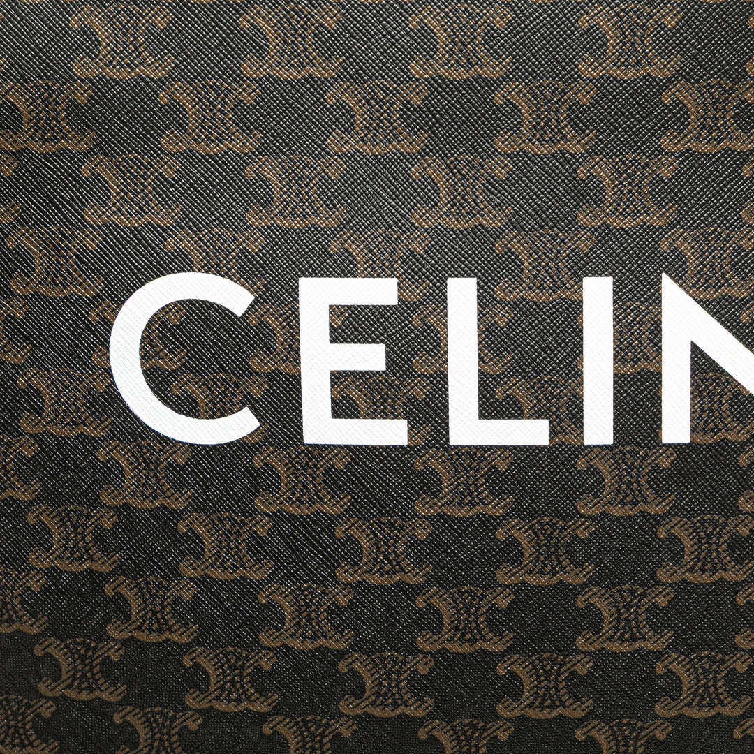 Celine Small Triomphe Coated Toile Cabas vertical Cabas