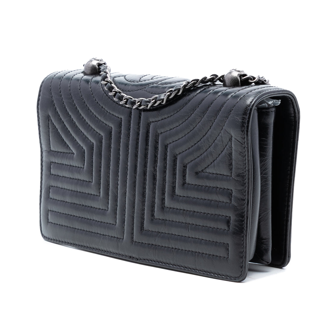 Chanel Small Matelassé Cuir de veau Korean Garden à rabat